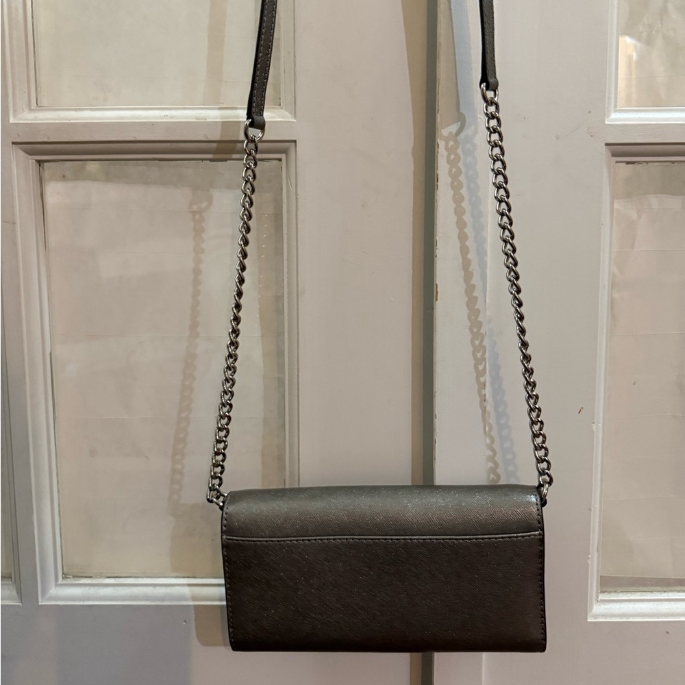 Michael Kors Metallic Gray Wristlet - Picture 6 of 6